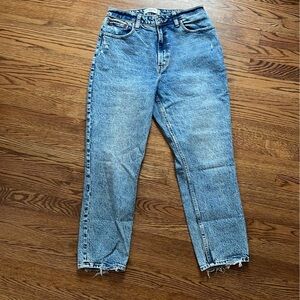 Abercrombie and Fitch Curve Love High Rise Mom Jeans